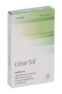 Линзы Clearlab Clear58 контактные R 8,7 (диоптрия -4,75) 6 шт