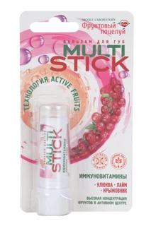 Бальзам Nicole Laboratory Фруктовый поцелуй MultiStick Иммуновитамины для губ