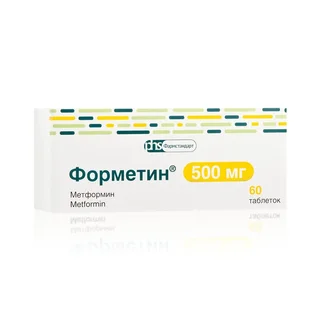 Форметин 500 мг 60 шт таблетки