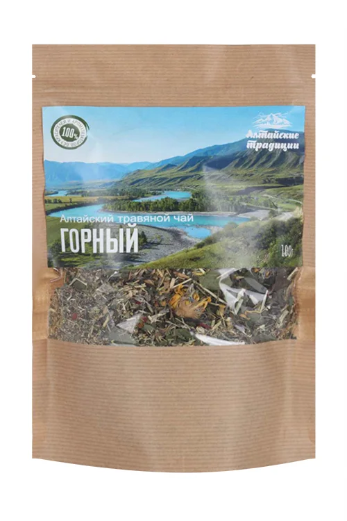 Чай травяной Фито энергия Горный 100 гр крафт-пакет