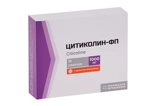 Цитиколин-ФП 1000 мг 4 гр 10 шт порошок для приготовления раствора для приема внутрь с ароматом апельсина