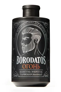 Шампунь-энергетик Borodatos для роста волос мужской парфюмированный п/выпадения Огонь 400 мл