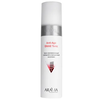Тоник омолаживающий с янтарной и гиалуроновой кислотами Anti-Age Dmae Tonic 250 мл Aravia Professional