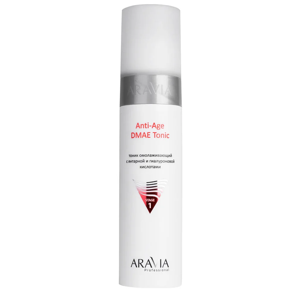 Тоник омолаживающий с янтарной и гиалуроновой кислотами Anti-Age Dmae Tonic 250 мл Aravia Professional
