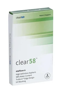 Линзы Clearlab Clear58 контактные R 8,7 (диоптрия -3,75) 6 шт