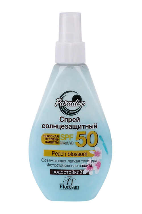 Спрей Floresan Солнцезащитный SPF 50 водостойкий / двухфазный 160 мл