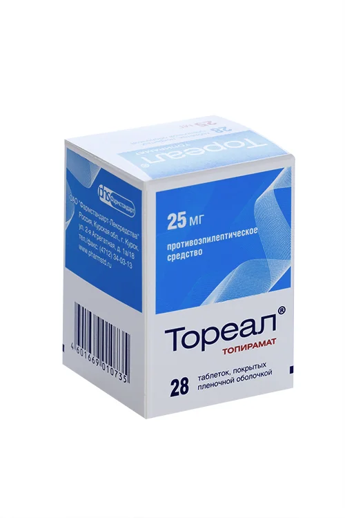 Тореал таблетки 25 мг 28 шт