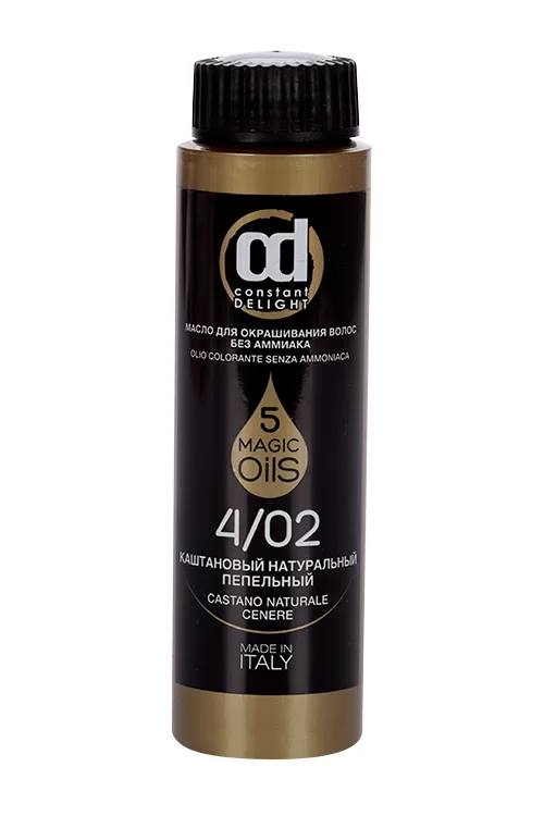 Масло Constant Delight Magic 5 Oils для окрашивания волос 4/02 каштановый натурал пепельный 50 мл