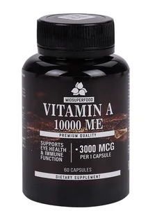 Витамин А 10000 ме Miosuperfood Миофарм 60 шт капсулы