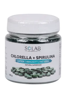 Хлорелла+спирулина Solab, 100 г