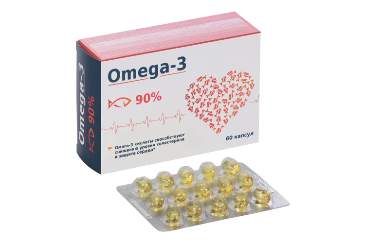 Омега-3 90% 60 шт капсулы