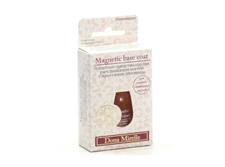 Лак для ногтей Dona Mirelle Magnetic base coat против расслаивания с протеином пшеницы, 17 мл