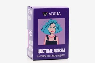 Контактные линзы Adria Color 1 Tone Blue мягкие / квартальные 0,00/14,0/8,6 2 шт