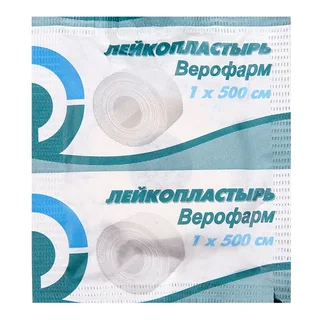 Лейкопластырь 1 см × 500 см Рулон 1 шт