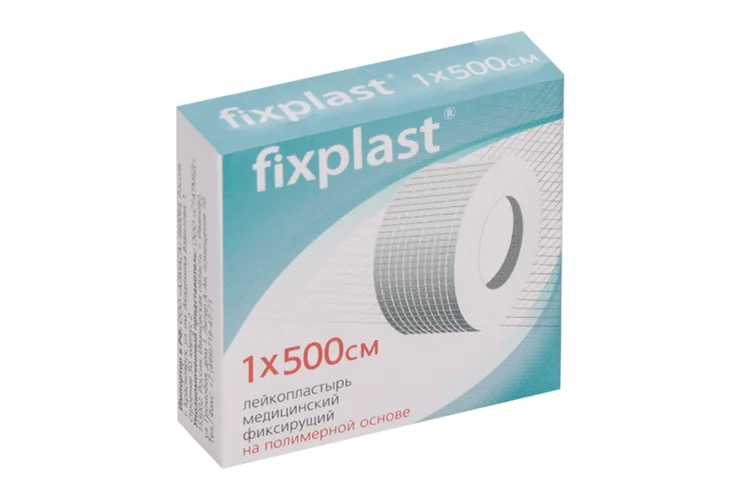 Лейкопластырь Fixplast медицинский фиксирующий полимер основа ин для 1×500 см