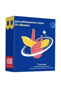 Презервативы Elasun «Go Bananas» для небАнального секса - 2 шт