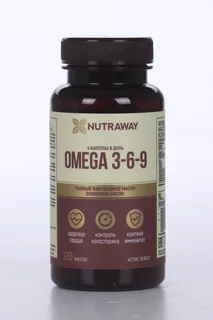 Омега 3-6-9 700 мг, 120 шт, капсулы Nutraway