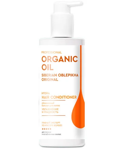 Бальзам Professional Organic Oil Облепиховый увлажнение и гладкость для волос, 250 мл