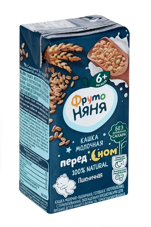 Кашка Фрутоняня пшеничная молоко 0,2 л жидкая