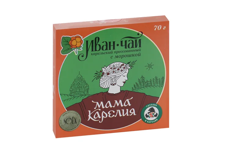 Напиток чайный Иван-чай Карельский прессованный с морошкой 70 гр