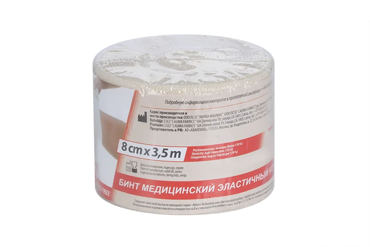Бинт Лаума медицинский эластичный комп с заст 8×350 см