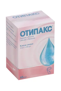 Отипакс 1%+4% 16 гр капли ушные