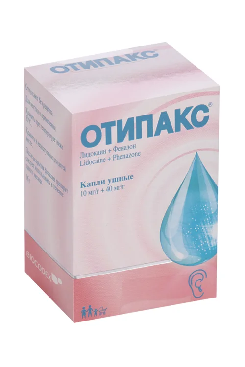 Отипакс капли 1 % 16 г