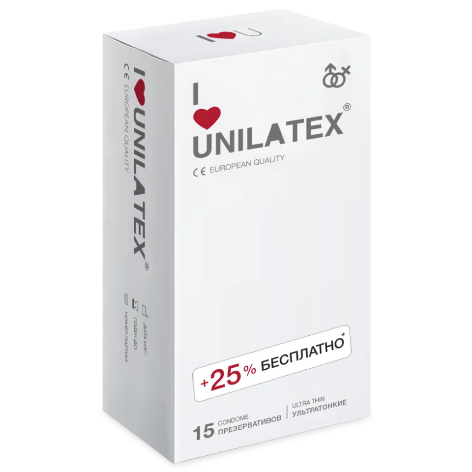 Презервативы Unilatex UltraThin 15 шт