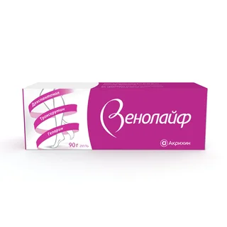 Венолайф Гель для наружного применения 0,25%+5%+2% туба 90 гр