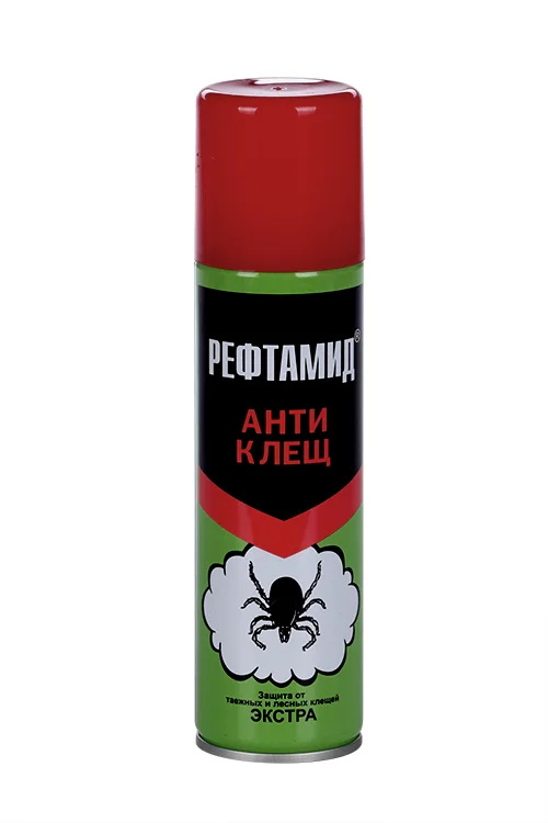 Аэрозоль Рефтамид таежный от клещей Экстра 145 мл