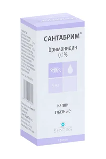 Сантабрим 0,1% 5 мл капли глазные