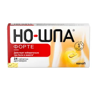 Но-Шпа Форте таблетки 80 мг 24 шт