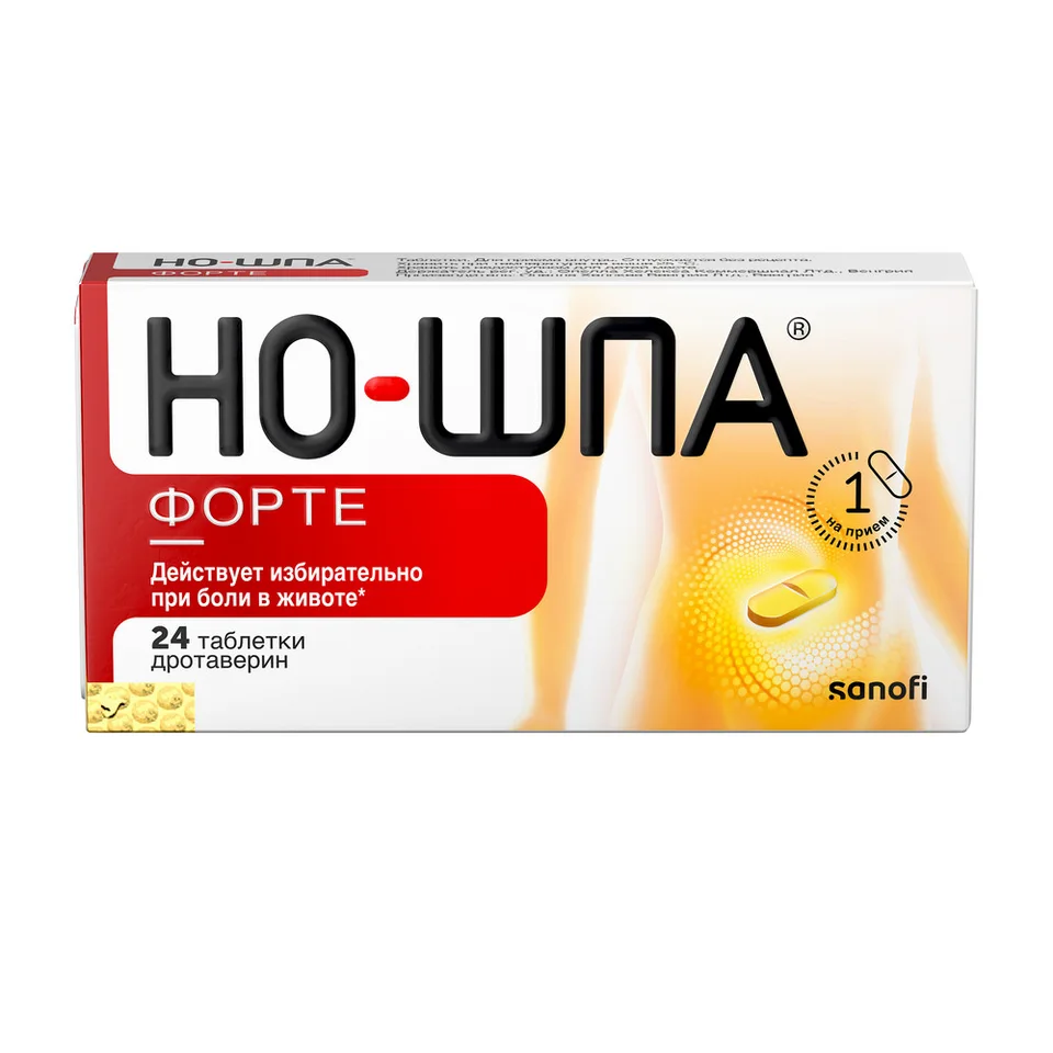 Но-шпа таблетки 80 мг 24 шт