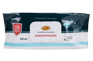 Салфетки влаж Vestar антибактериальные 100 шт