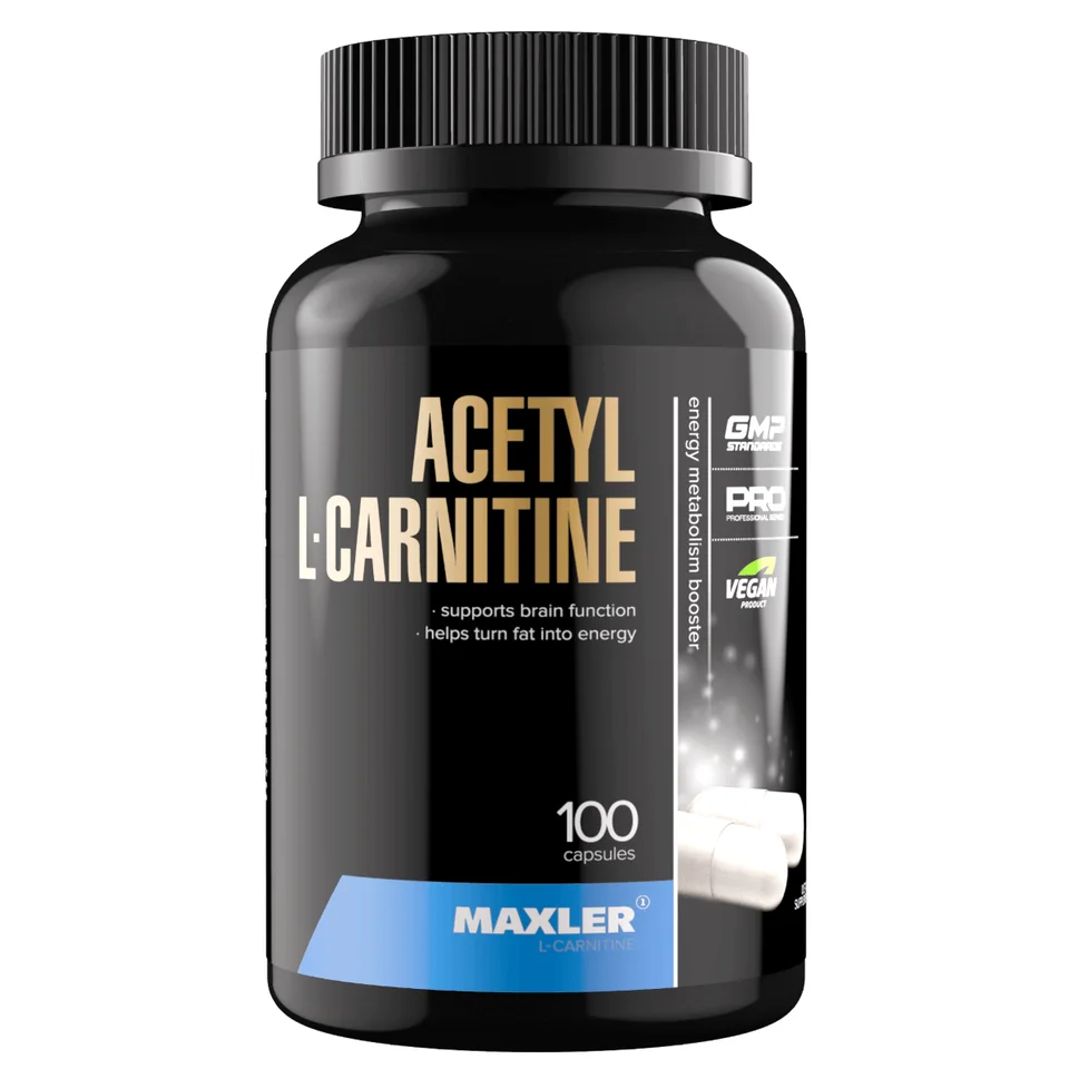Ацетил L-карнитин (Acetyl L-Carnitine) 100 капсул Maxler
