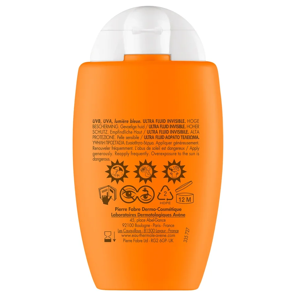Авен флюид ультралегкий солнцезащитный невидимый для лица SPF 50 50 мл