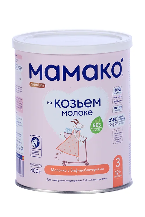 Напиток Мамако молоч на основе козьего молока с 2FL ОГМ для детей (с 12 мес) 400 гр
