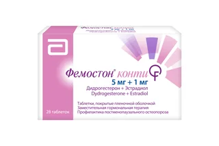 Фемостон конти 5 мг+1 мг 28 шт таблетки покрытые пленочной оболочкой