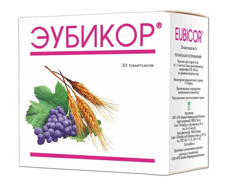 Эубикор порошок для приема внутрь пакеты 3 гр 30 шт