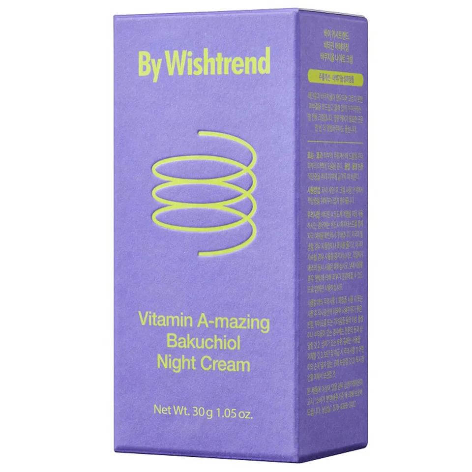 Ночной крем с ретинолом и бакучиолом Vitamin A-mazing Bakuchiol Night Cream BY Wishtrend 30 гр