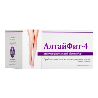 АлтайФит-4 Тромбофлебитный фитосбор 20 фильтр-пакетов по 2 гр Алфит Плюс