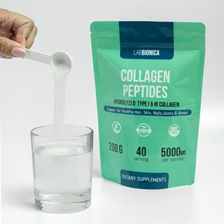 Комплексная пищевая добавка Labbionica Коллаген говяжий в порошке Collagen Peptide 5000 mg