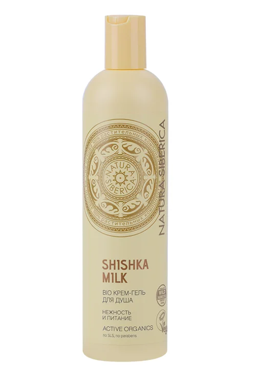 Крем-гель Natura Siberica Bio Shishka Milk нежность / питание для душа 400 мл