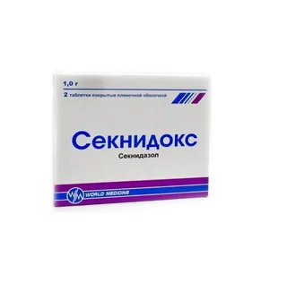 Секнидокс 1 гр 2 шт таблетки покрытые пленочной оболочкой