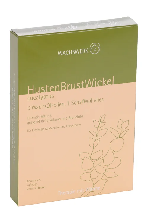 Пластырь Wachswerk с маслом Эвкалипта для аппликации из пчелиного воска / шерст на нетканой основе 6 шт
