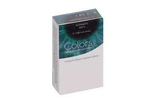 Линзы Офтальмикс Colors Aqua/Aqua Blue контактные R 8,6 (диоптрия -2,0) 2 шт