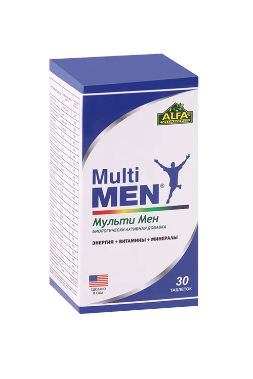 Мульти Мен Alfa Vitamins 30 шт таблетки