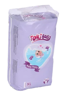 Подгузники-трусики TokiBaby дет XL (12+ кг) 36 шт
