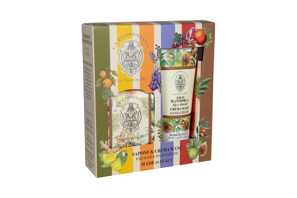 Ла Флорентина набор мыло 106г+крем для рук 75 мл инжир миндаль