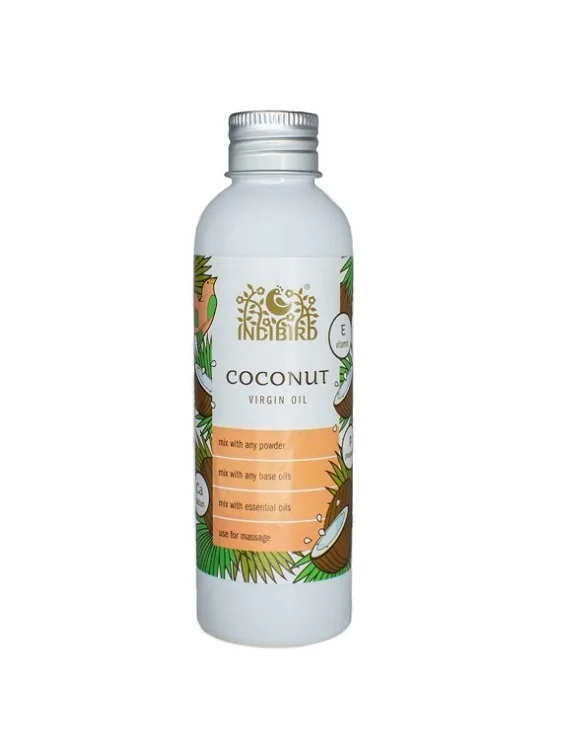 Масло Indibird Кокос холод отжим (Coconut Oil Virgin) для ухода за кожей / средство для загара 150 мл